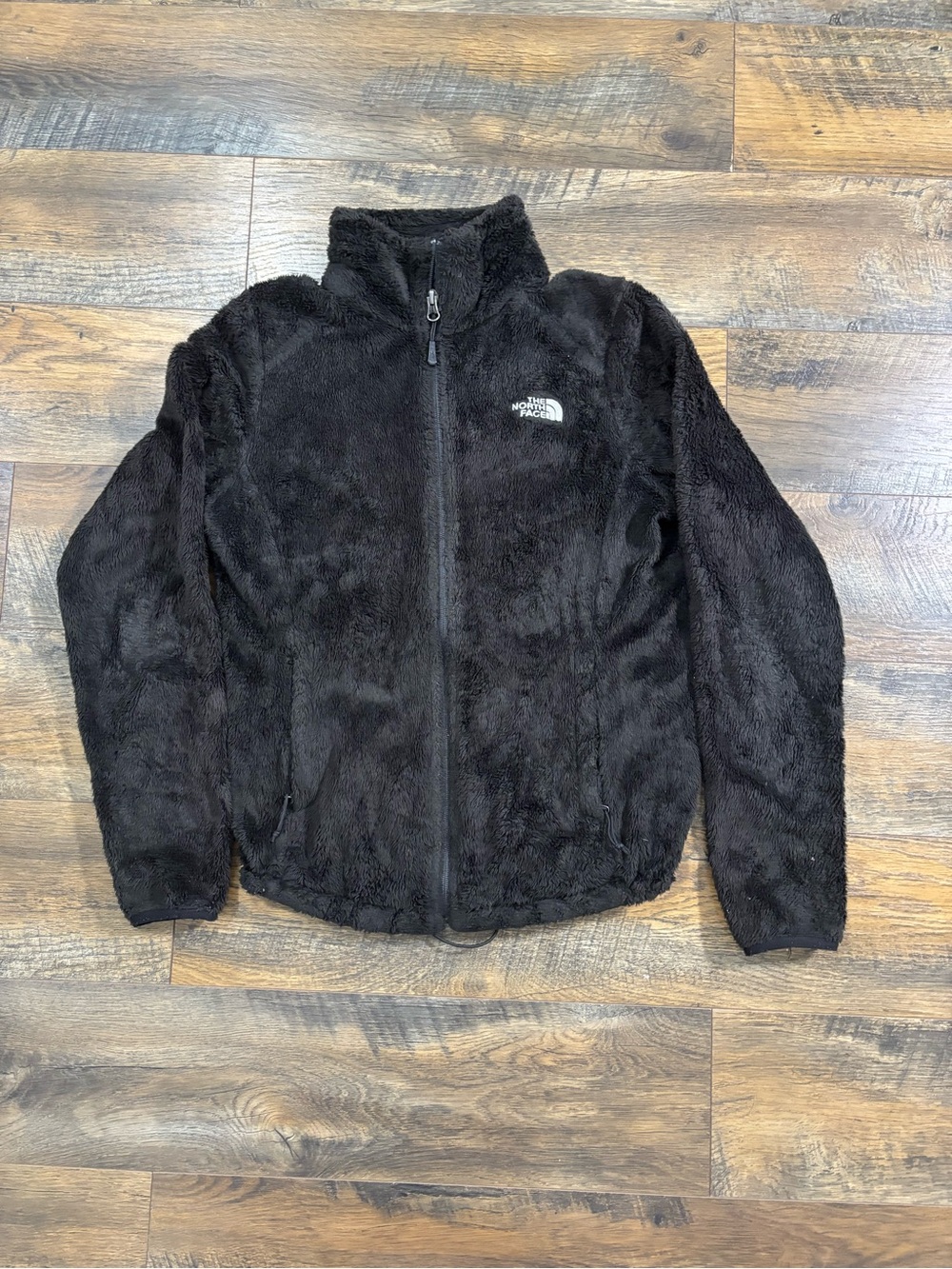 The North Face black Fuzzy Zip-Up Jacket
